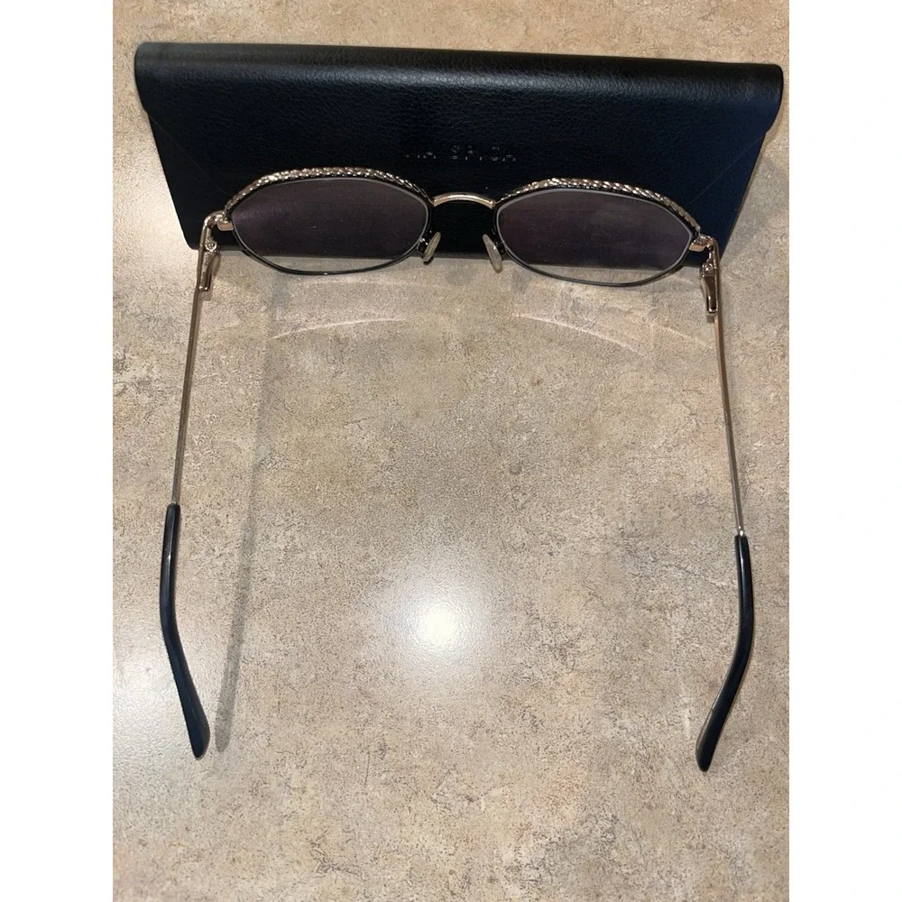Via Spiga Fiammetta Zyloware Eyeglasses Frame Gold Metal Full Rim 53-18-135